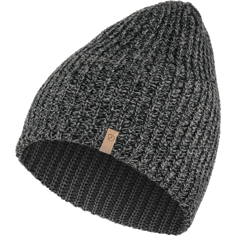 Fjällräven Brand Black Övik Melange Beanie