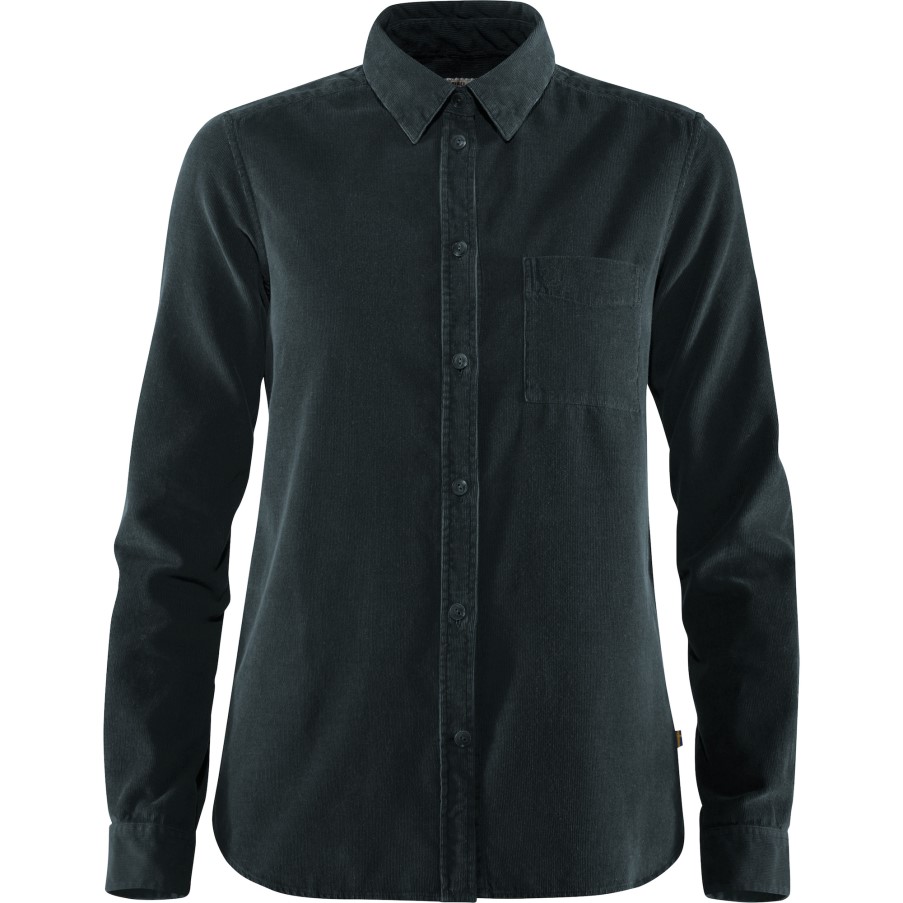 Dark Navy Fjällräven Övik Cord Shirt W