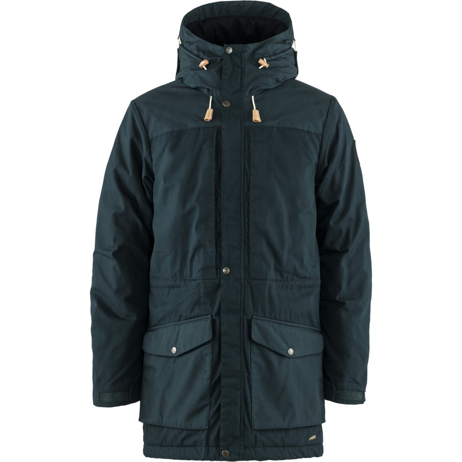 Dark Navy Fjällräven Singi Wool Padded Parka M