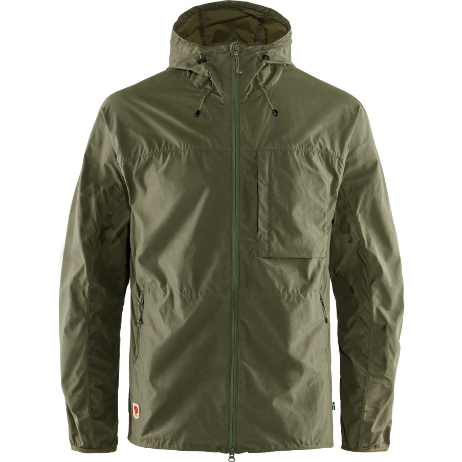 Green Fjällräven Brand High Coast Wind Jacket M