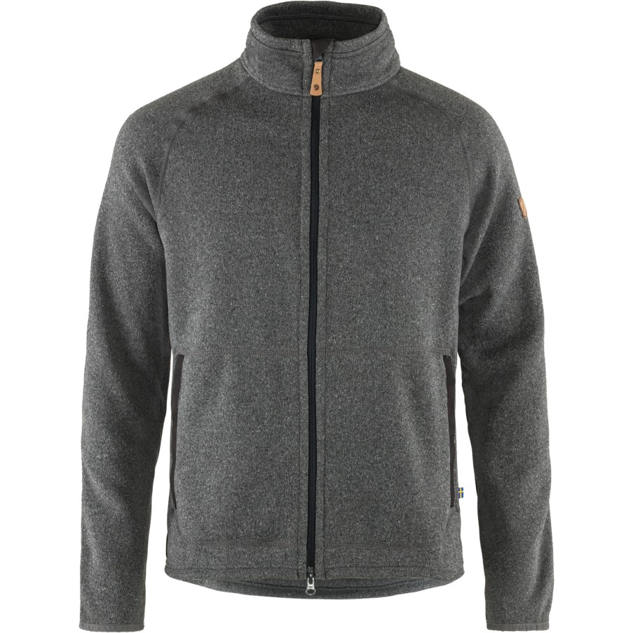 Fjällräven Övik Fleece Zip Sweater M Dark Grey