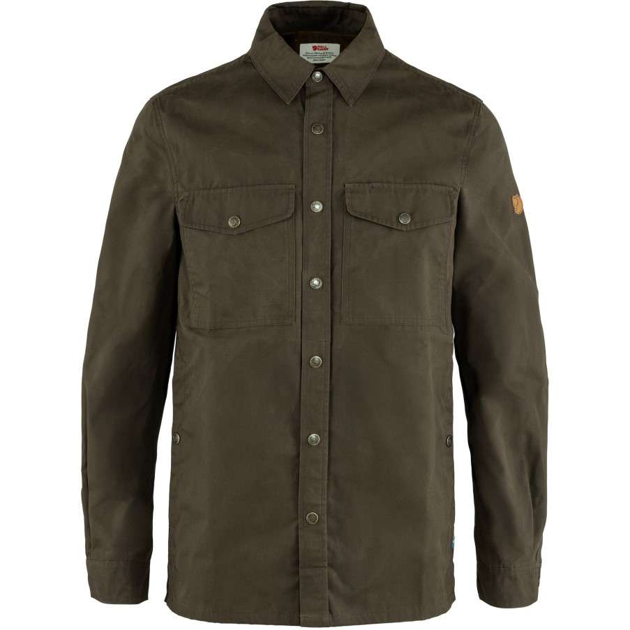 Singi Overshirt M Fjällräven Dark Olive