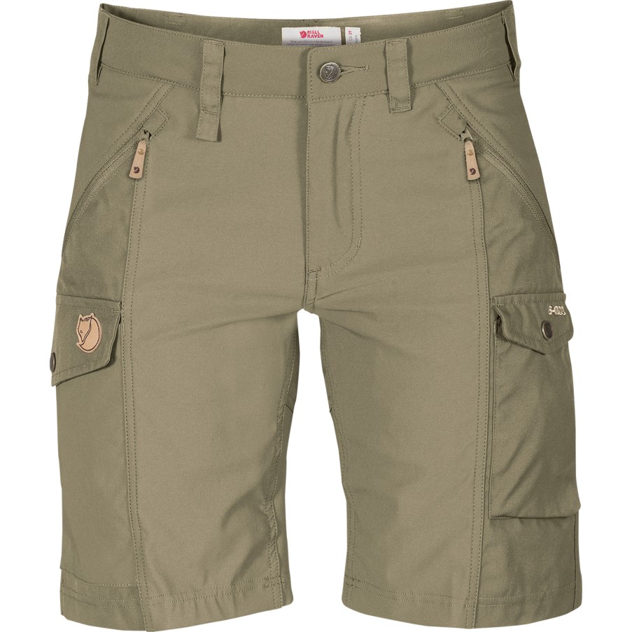 Nikka Shorts Curved W Light Olive Fjällräven