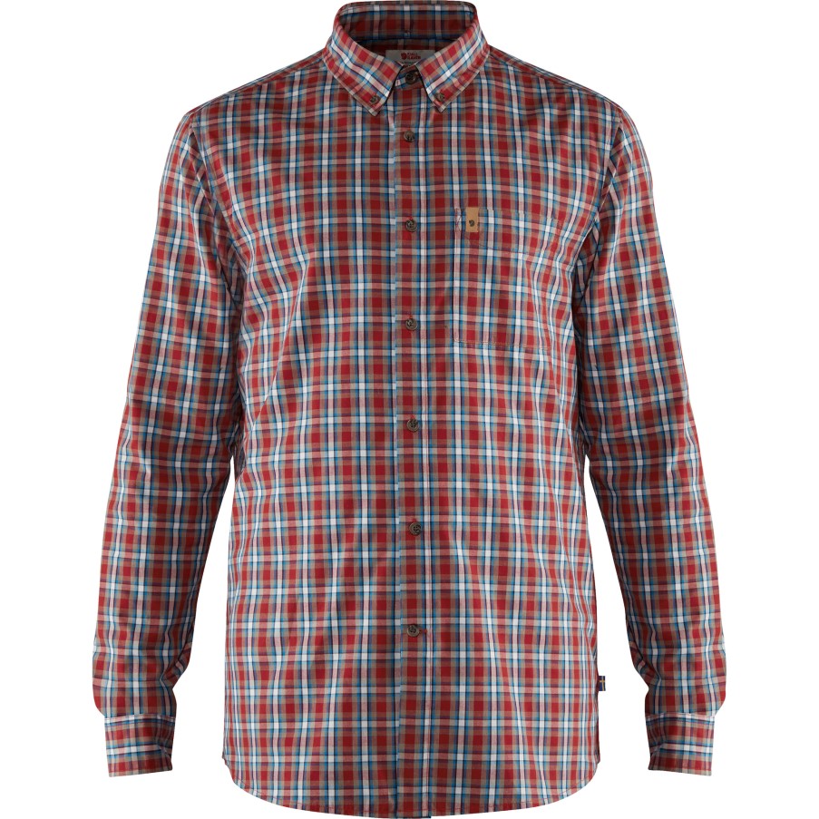 Övik Shirt Ls M Fjällräven Deep Red