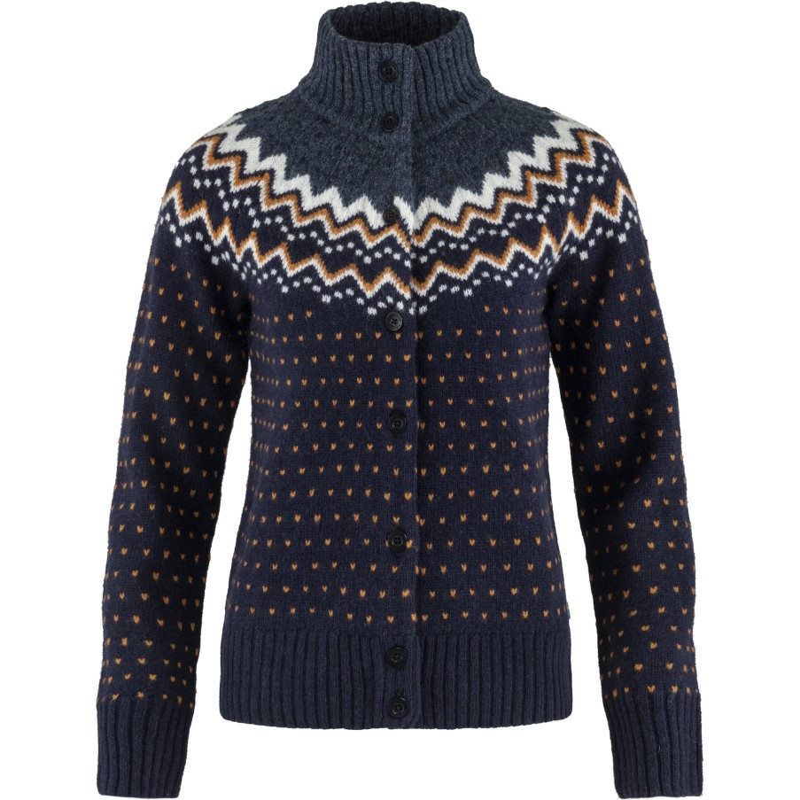 Dark Navy Övik Knit Cardigan W Fjällräven