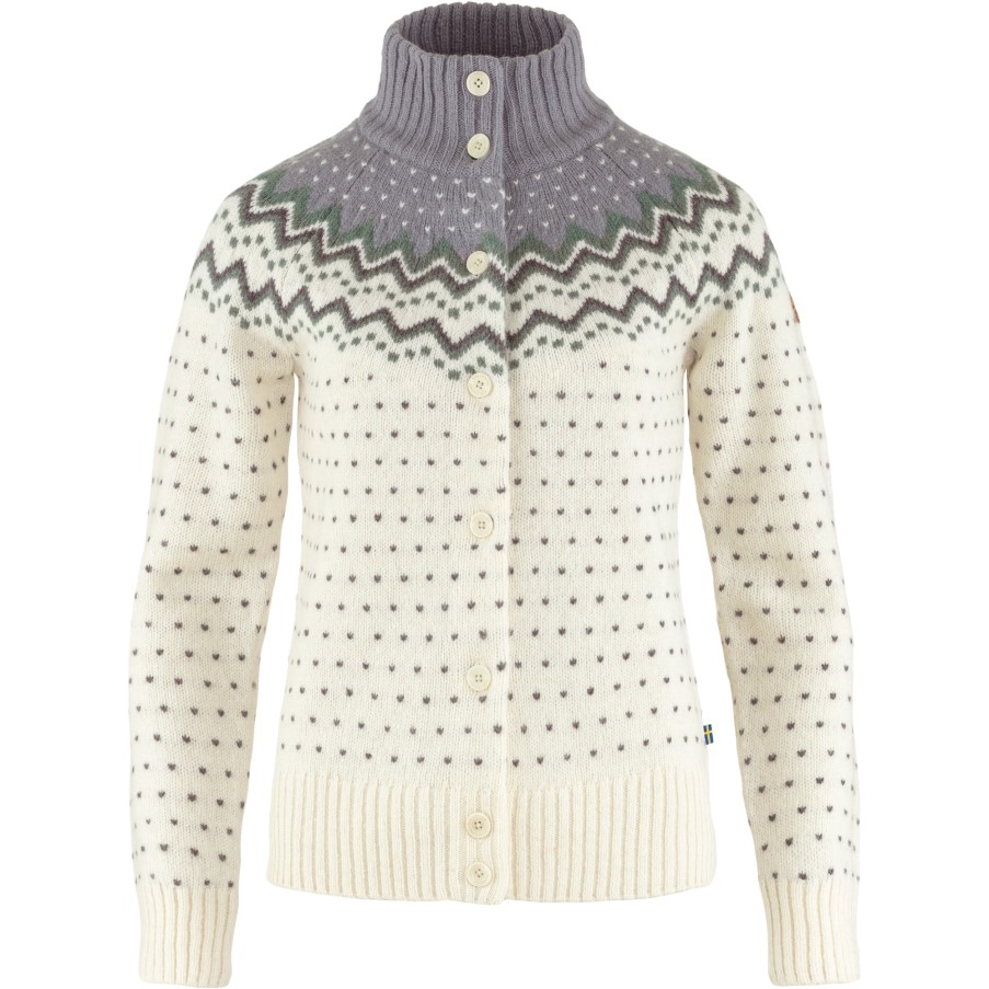 Fjällräven Övik Knit Cardigan W Chalk White-Flint Grey
