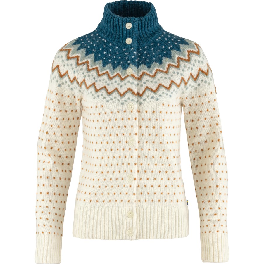 Fjällräven Glacier Green Övik Knit Cardigan W