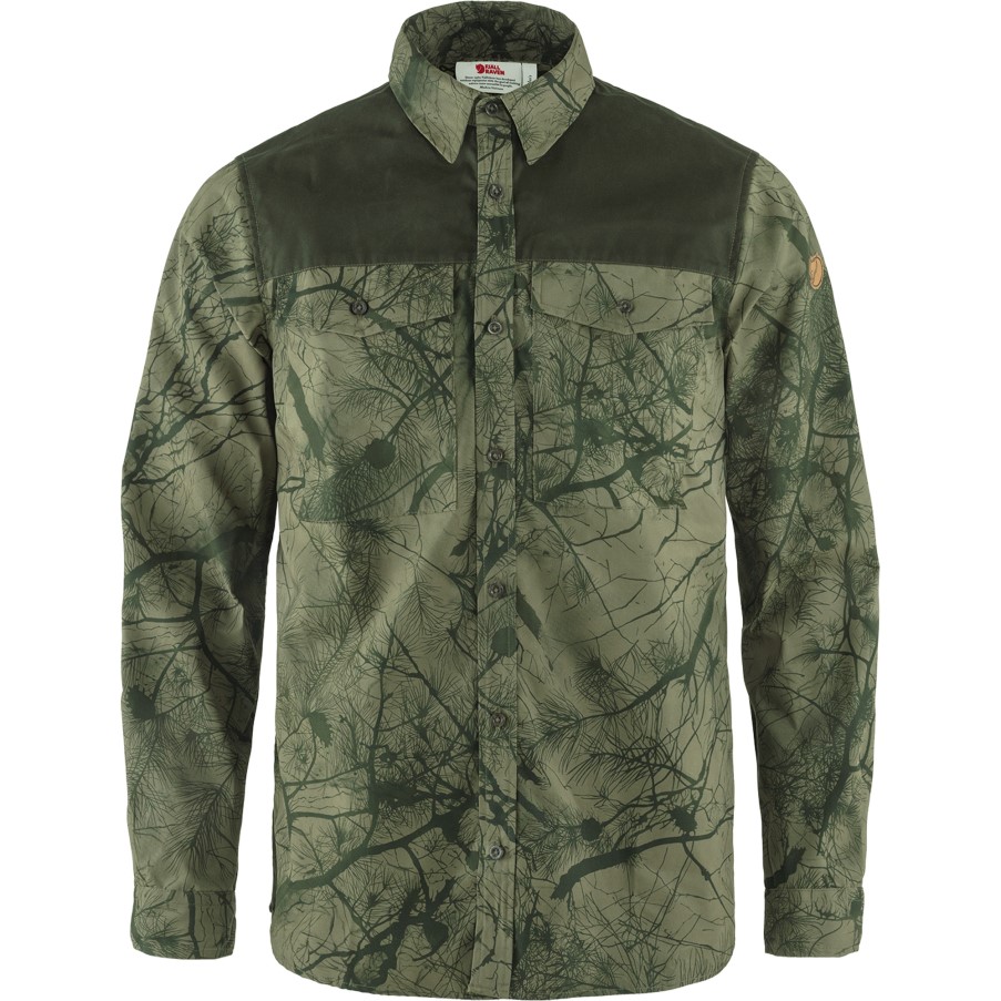 Värmland G-1000 Shirt M Green Camo-Deep Forest Fjällräven