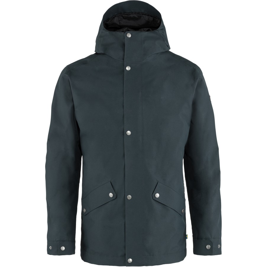 Dark Navy Fjällräven Brand Visby 3 In 1 Jacket M