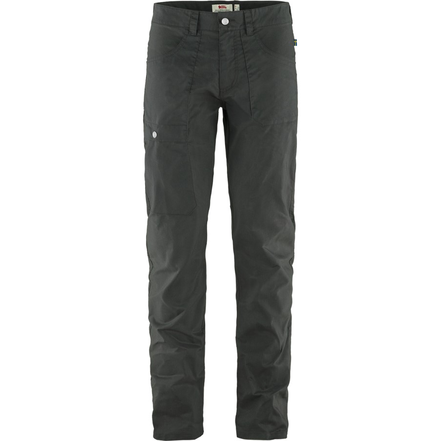 Dark Grey Fjällräven Vardag Lite Trousers M Long