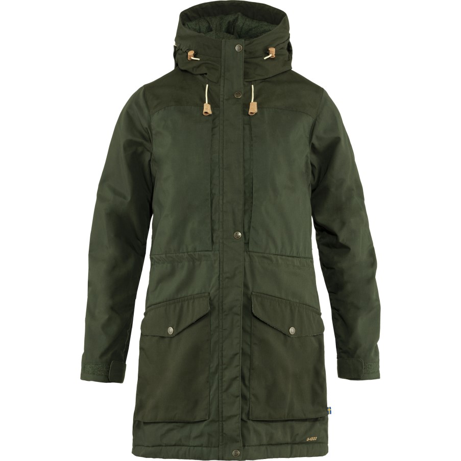 Deep Forest Singi Wool Padded Parka W Fjällräven Brand