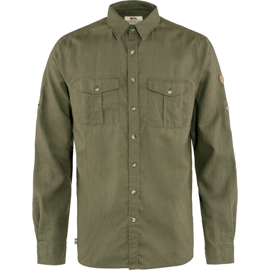 Green Övik Travel Shirt Ls M Fjällräven