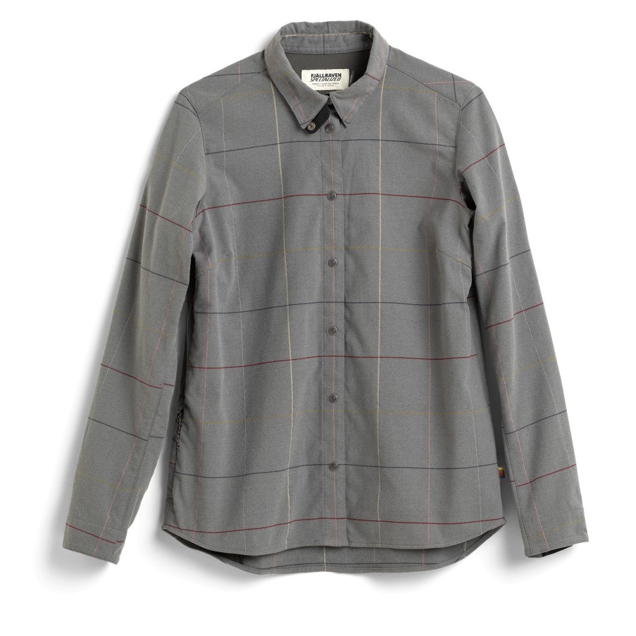 S/F Rider'S Flannel Shirt Ls W Grey Flag Window Fjällräven