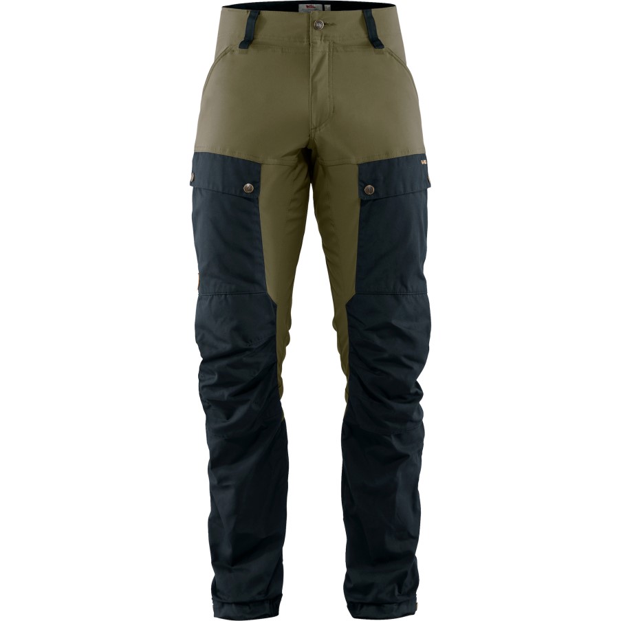 Fjällräven Dark Navy-Light Olive Keb Trousers M Long