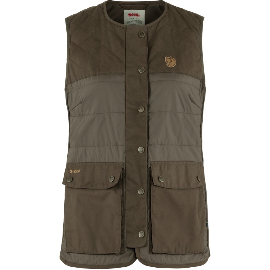Fjällräven Dark Olive Forest Wool Padded Vest W