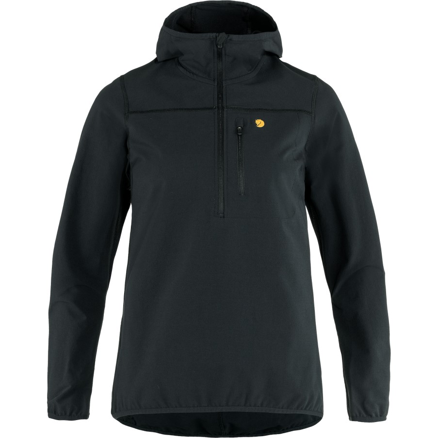 Fjällräven Black Bergtagen Stretch Half Zip W