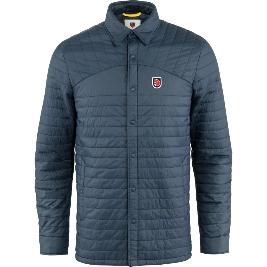 Expedition X-Lätt Shirt M Fjällräven Brand Navy