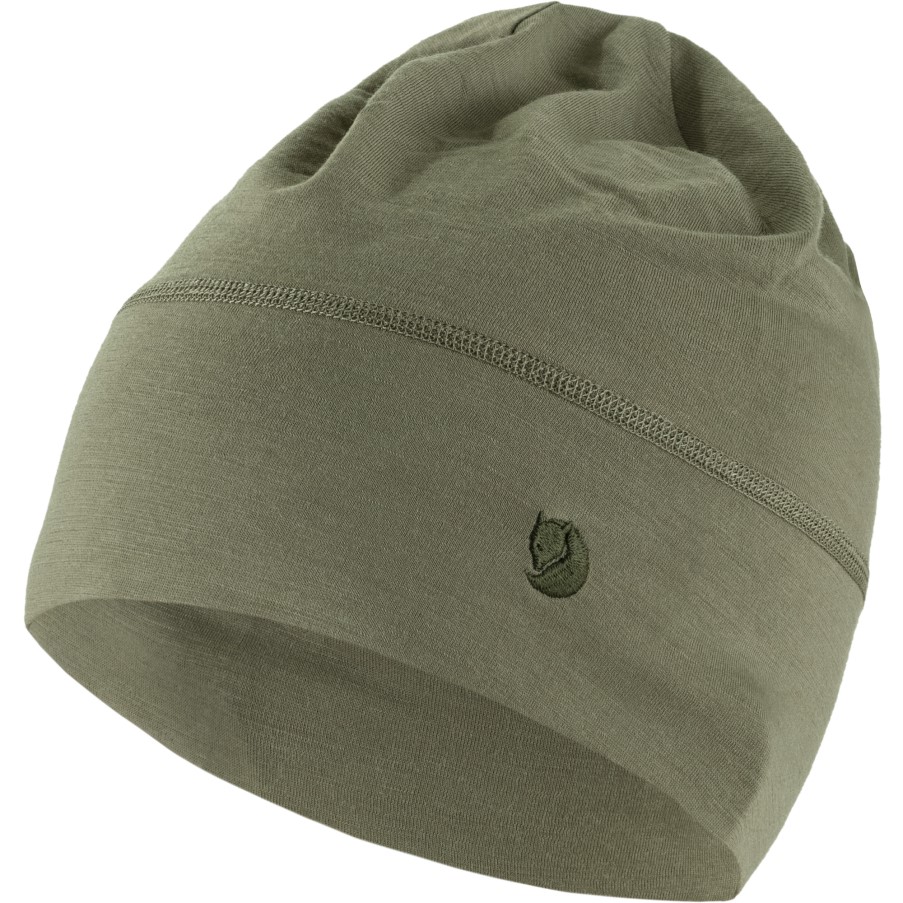 Light Olive Abisko Lite Wool Beanie Fjällräven