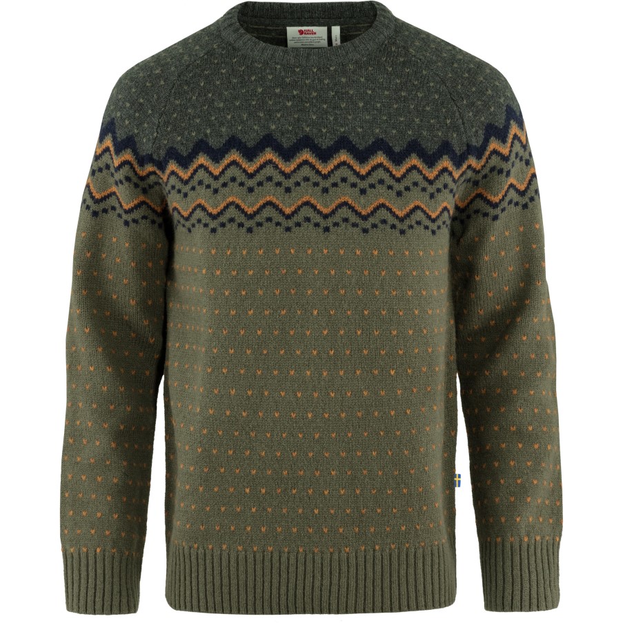 Övik Knit Sweater M Fjällräven Laurel Green-Deep Forest