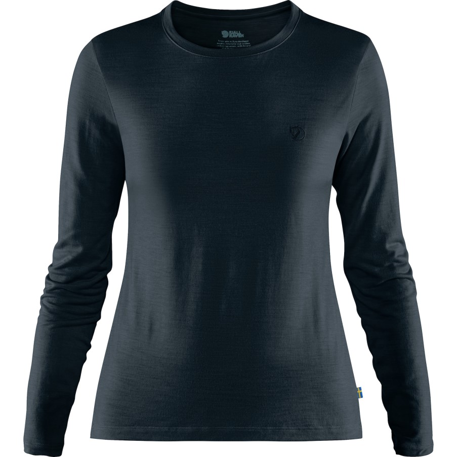 Abisko Wool Ls W Fjällräven Dark Navy