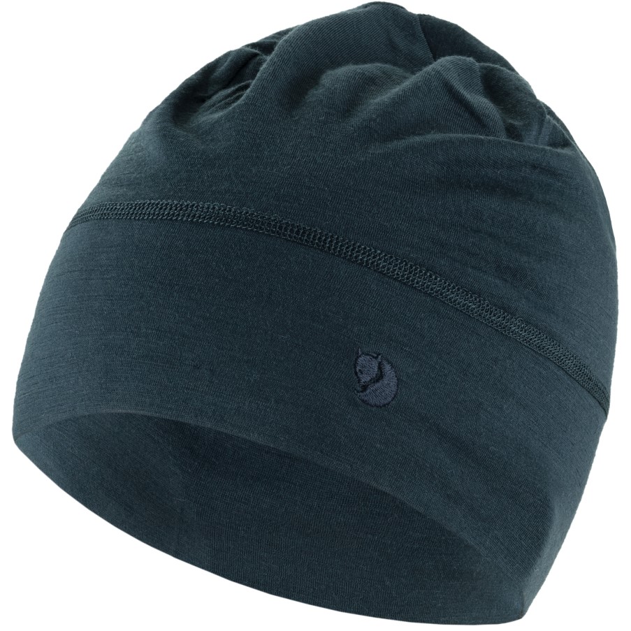 Dark Navy Fjällräven Abisko Lite Wool Beanie