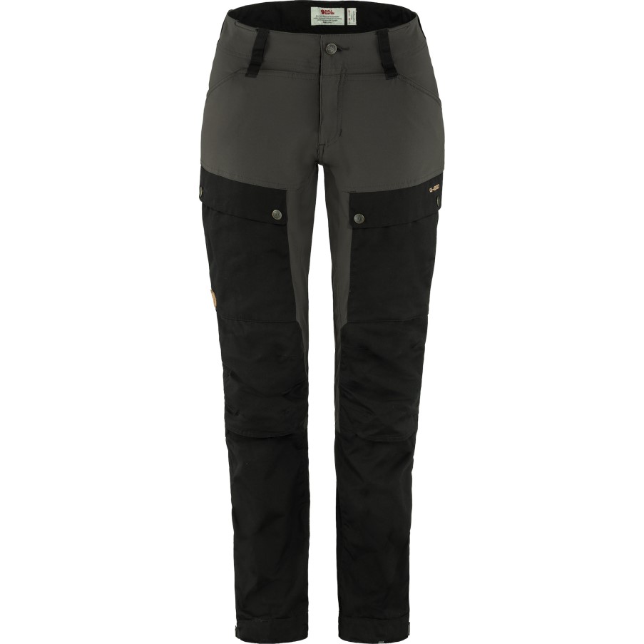 Fjällräven Keb Trousers Curved W Reg Black-Stone Grey