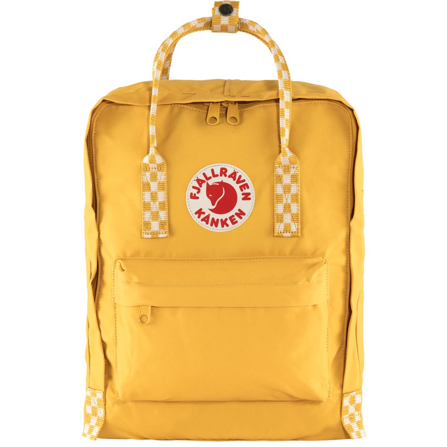 Ochre-Chess Pattern Kånken Fjällräven