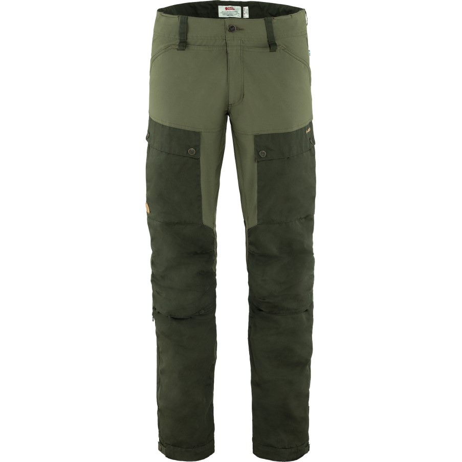 Deep Forest-Laurel Green Fjällräven Brand Keb Trousers M Reg
