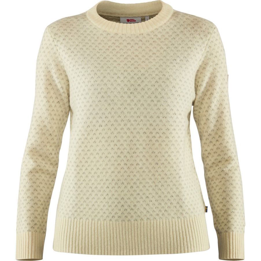 Chalk White Fjällräven Övik Nordic Sweater W