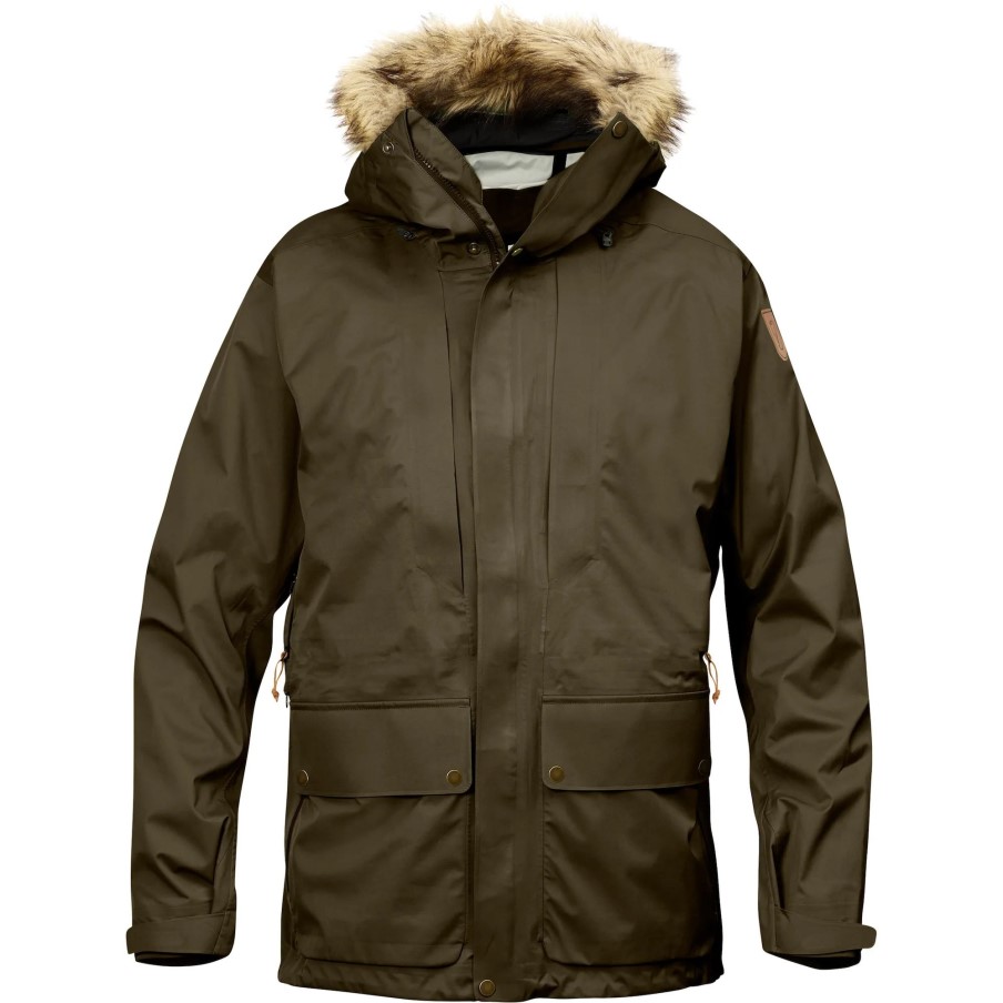 Keb Eco-Shell Parka M Dark Olive Fjällräven
