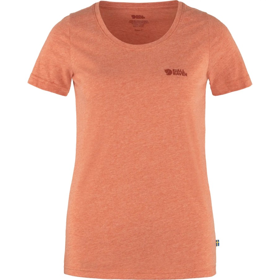 Fjällräven Rowan Red-Melange Logo T-Shirt W