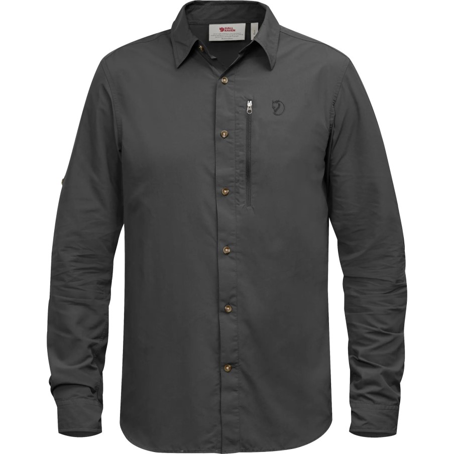Dark Grey Fjällräven Abisko Hike Shirt Ls M