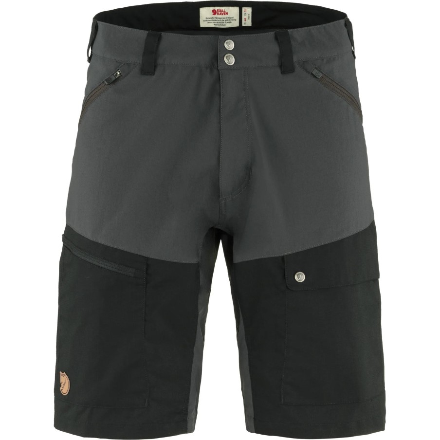 Dark Grey-Black Fjällräven Abisko Midsummer Shorts M