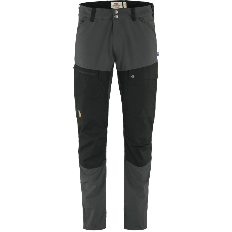 Dark Grey-Black Abisko Midsummer Trousers M Reg Fjällräven