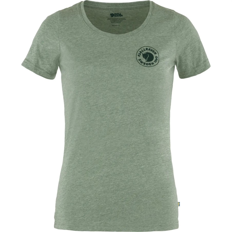 1960 Logo T-Shirt W Patina Green-Melange Fjällräven