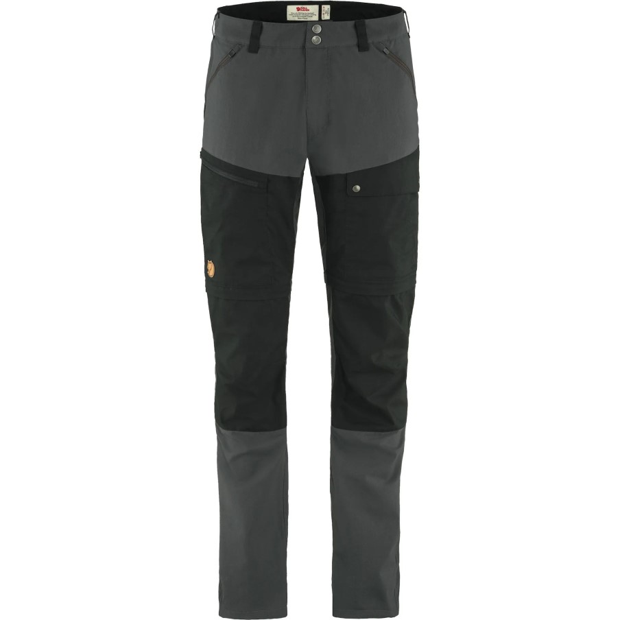 Dark Grey-Black Abisko Midsummer Zip Off Trousers M Long Fashion Fjällräven