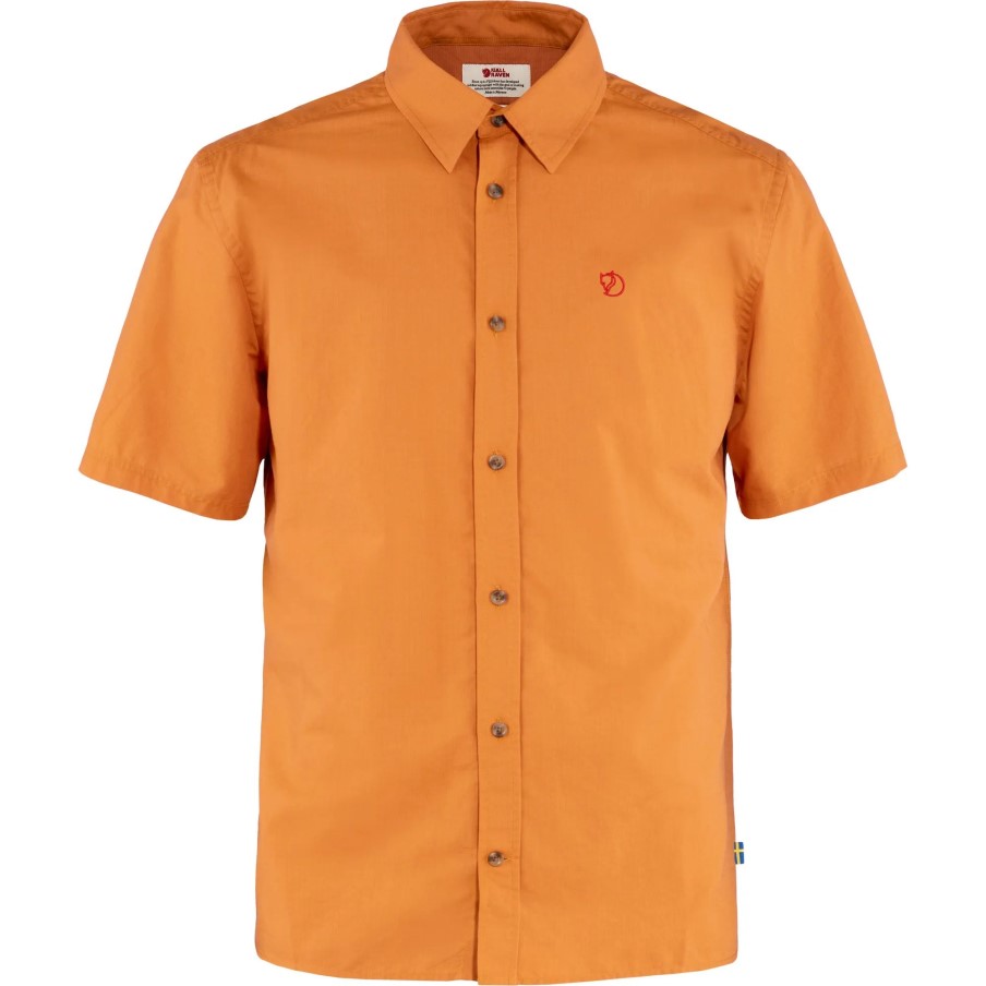 Övik Lite Shirt Ss M Fjällräven Spicy Orange