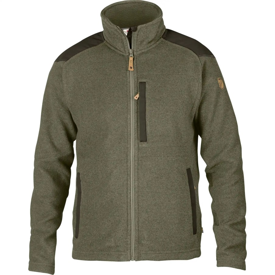 Laurel Green-Deep Forest Fjällräven Buck Fleece M