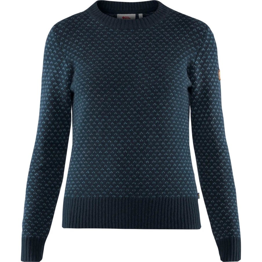 Dark Navy Fjällräven Övik Nordic Sweater W