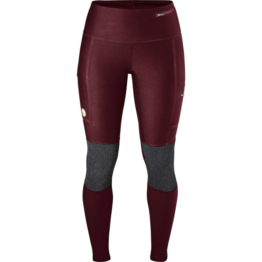 Dark Garnet Abisko Trekking Tights W Fjällräven