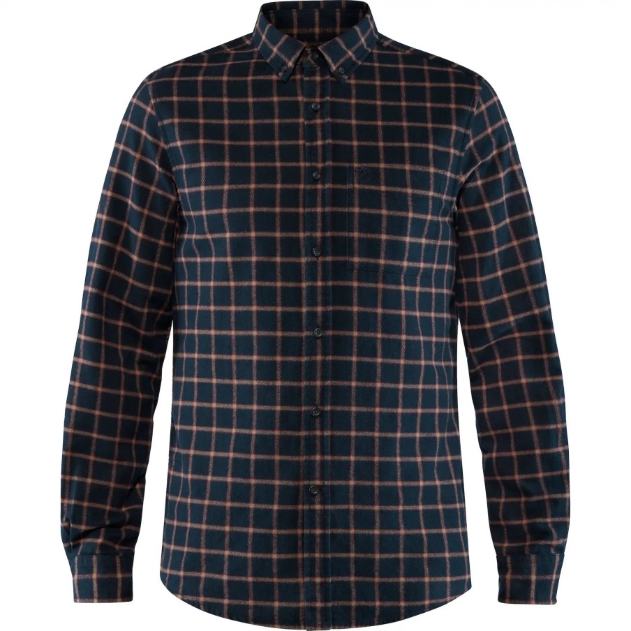 Övik Flannel Shirt M Dark Navy Fjällräven
