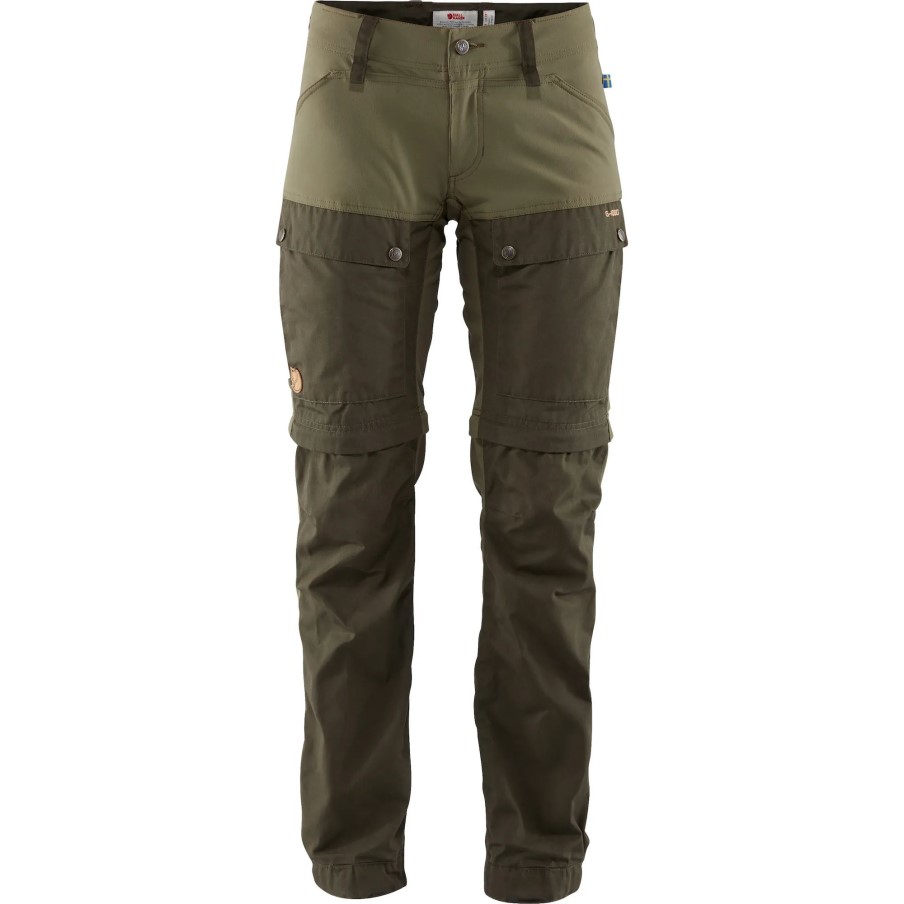 Deep Forest-Laurel Green Fjällräven Keb Gaiter Trousers W Long