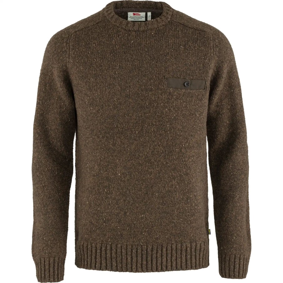 Bogwood Brown Lada Round-Neck Sweater M Fjällräven