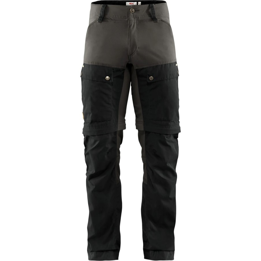 Black-Stone Grey Fjällräven Keb Gaiter Trousers M Long