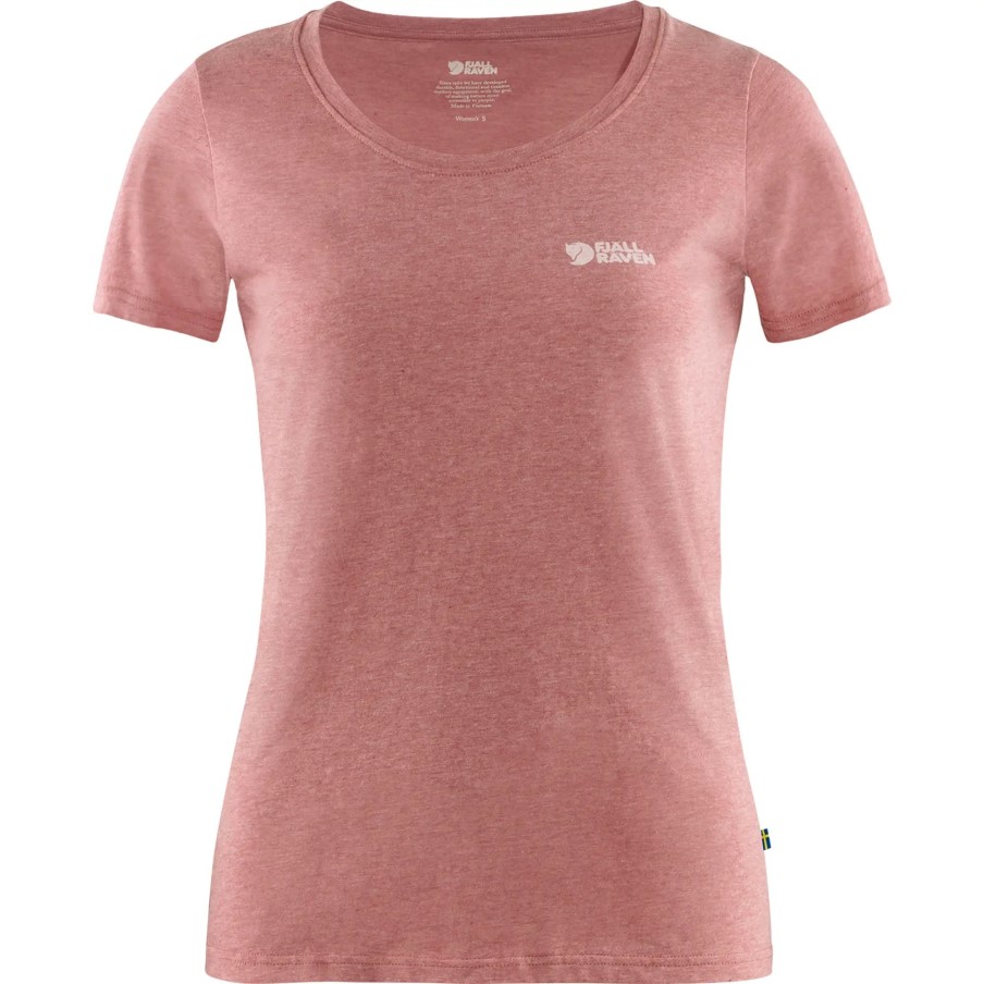 Logo T-Shirt W Raspberry Red-Melange Fjällräven