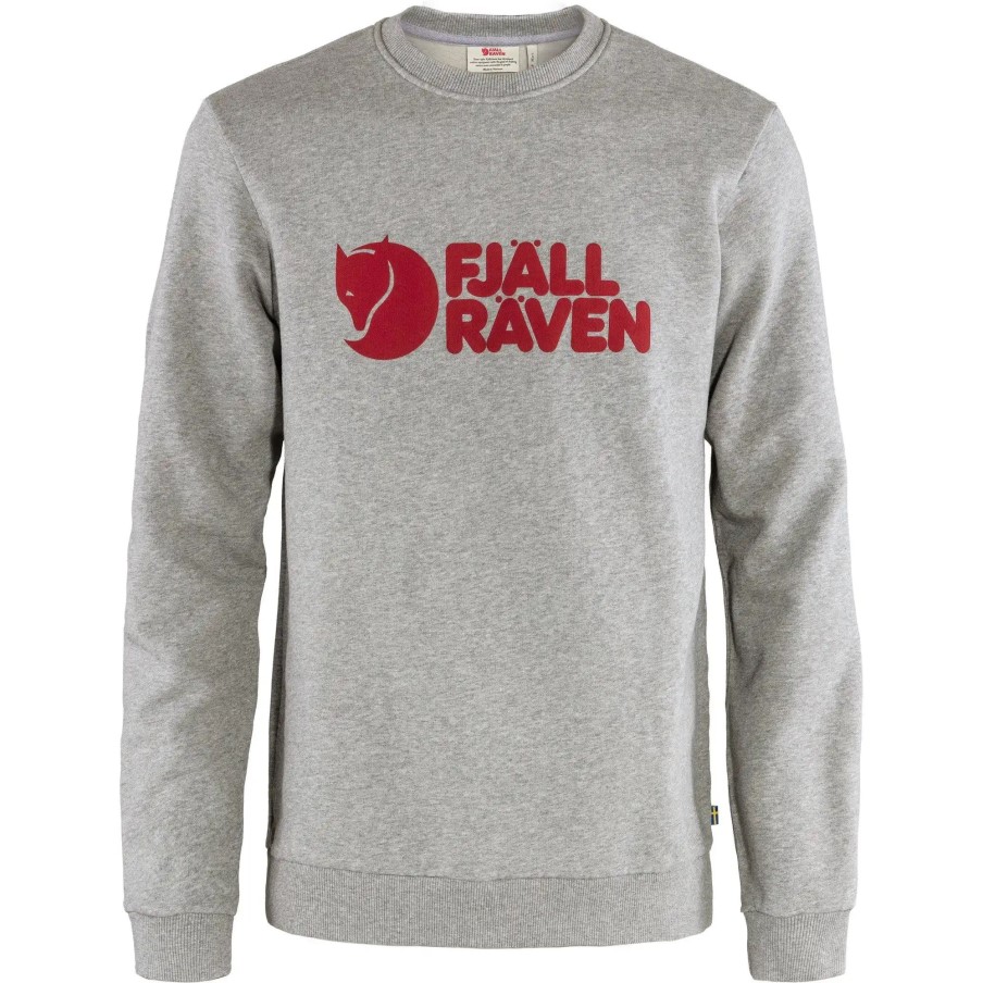 Fjällräven Logo Sweater M Grey-Melange