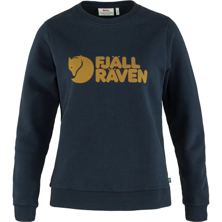 Logo Sweater W Dark Navy Fjällräven