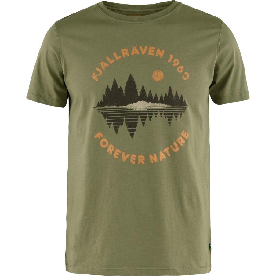 Green Fjällräven Forest Mirror T-Shirt M