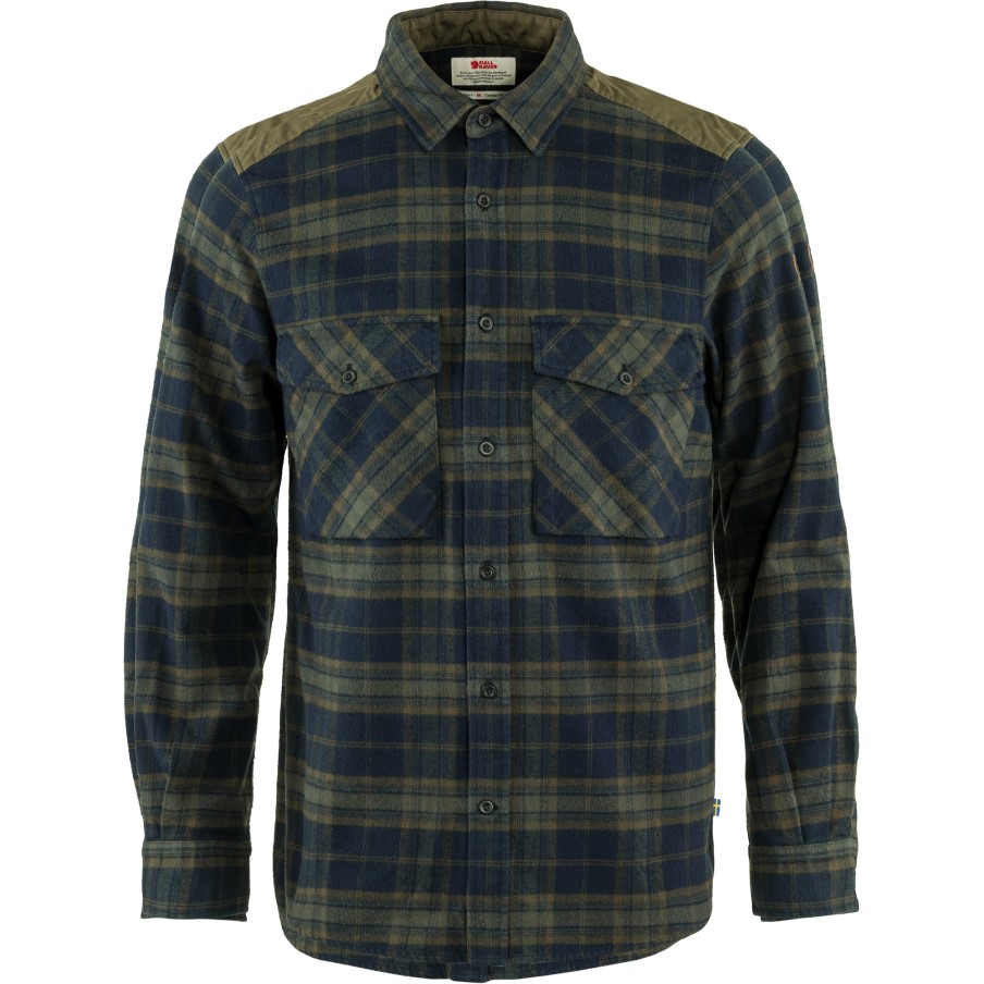 Övik Twill Shirt M Dark Navy-Basalt Fjällräven