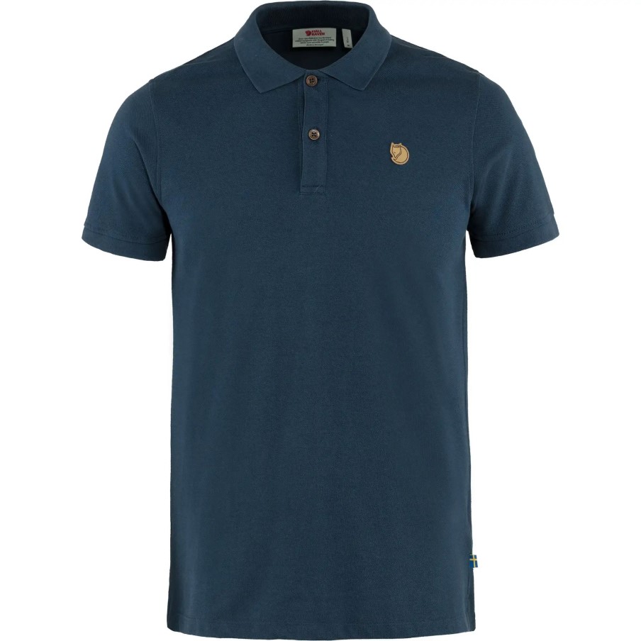 Navy Fjällräven Övik Polo Shirt M